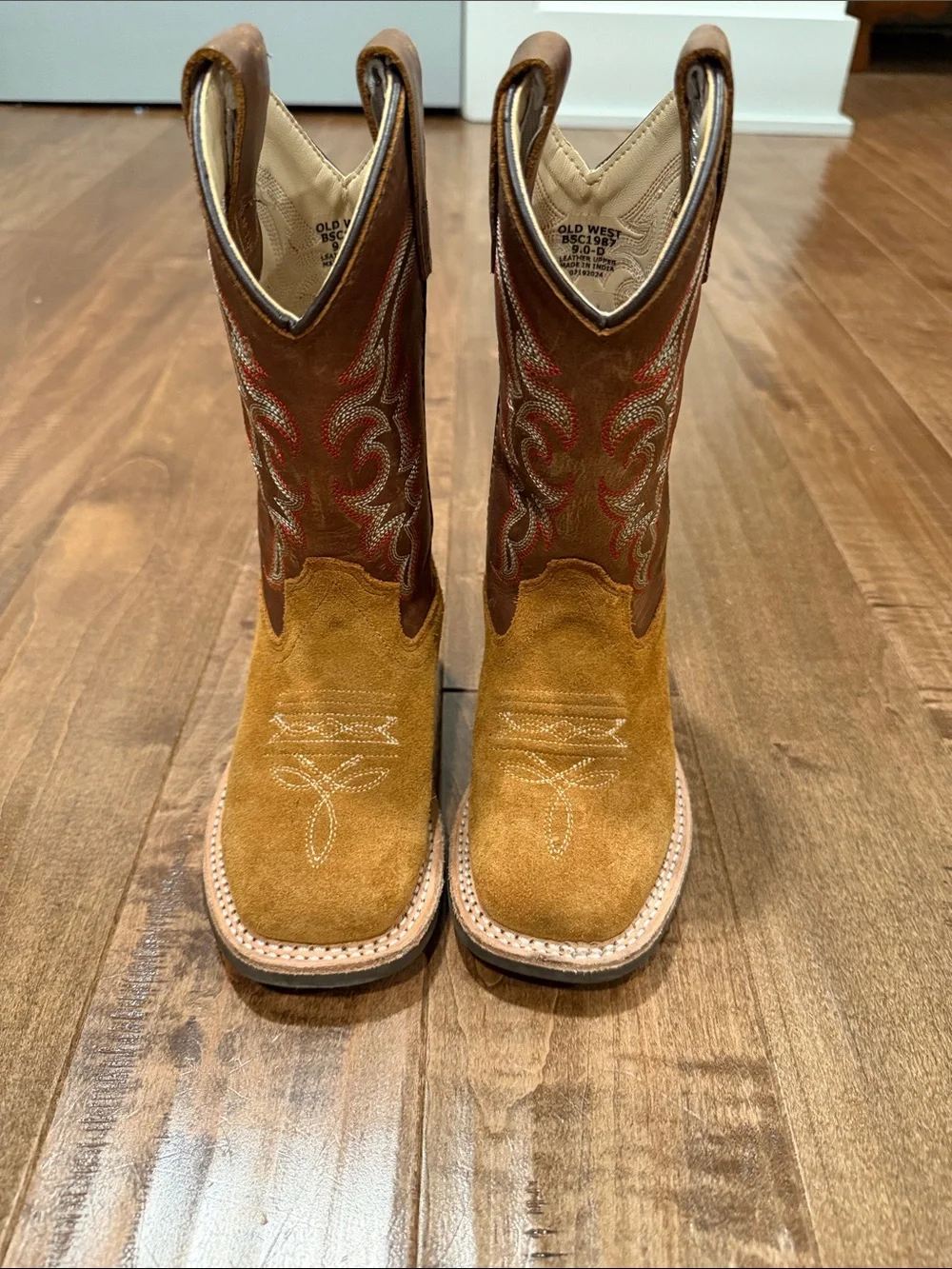 Like New Old West Kids Leather Western Boots